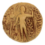 Gupta, Samudragupta I, Javelin, 7.14 g. AV dinar