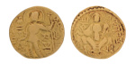 Gupta, Samudragupta I, Javelin, 7.31 g. AV dinar