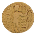 Gupta, Samudragupta I, Javelin, 7.31 g. AV dinar