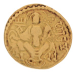 Gupta, Samudragupta I, Javelin, 7.31 g. AV dinar