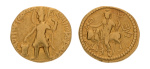 Kushanas, Vasudeva I, c. 190-230, AV dinar, 7.77 g. Oesho.
