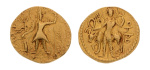 Kushanas, Vasudeva I, c. 190-230, AV dinar, 7.71 g. Oesho.