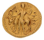 Kushanas, Vasudeva I, c. 190-230, AV dinar, 7.71 g. Oesho.