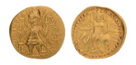 Kushanas, Vasudeva I, c. 190-230, AV dinar, 7.77 g. Oesho.
