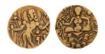 Gupta, Chandragupta II, Archer, 7.81 g. AV dinar