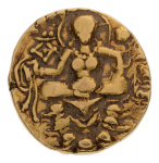 Gupta, Chandragupta II, Archer, 7.81 g. AV dinar
