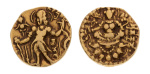 Gupta, Chandragupta II, Archer, 7.82 g. AV dinar