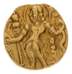 Gupta, Chandragupta II, Archer, 7.85 g. AV dinar