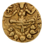 Gupta, Chandragupta II, Archer, 7.85 g. AV dinar