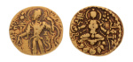 Gupta, Chandragupta II, Archer, 7.90 g. AV dinar