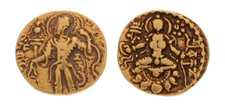 Gupta, Chandragupta II, Archer, 7.90 g. AV dinar