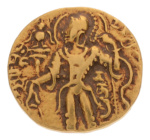 Gupta, Chandragupta II, Archer, 7.90 g. AV dinar