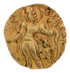 Gupta, Chandragupta II, Archer, 8.11 g. AV dinar