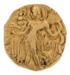Gupta, Chandragupta II, Archer, 7.92 g. AV dinar