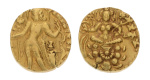Gupta, Chandragupta II, Archer, 8.23 g. AV dinar