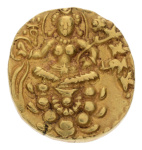 Gupta, Chandragupta II, Archer, 8.23 g. AV dinar