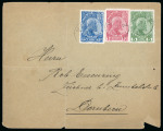 1912 Johann II Zumstein n° 1-3 cancelled on cover for