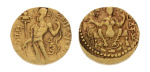 Gupta Empire, Chandragupta I, c. 319-335, AV dinar, 7.71 g. Archer.