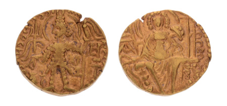 Kushanas, Shaka, c. mid-4th century, AV dinar, 7.65 g.