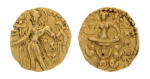 Gupta, Chandragupta II, Archer, 8.11 g. AV dinar