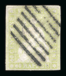 1854-1860, kleines Los mit 3 Strubelmarken