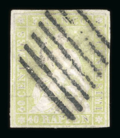 1854-1860, kleines Los mit 3 Strubelmarken