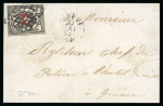 1850, Poste locale in der braunrot/tiefschwarz Nuance