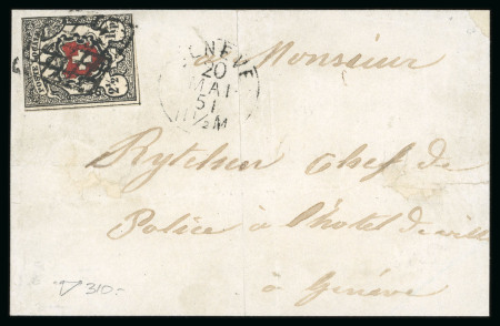 1850, Poste locale in der braunrot/tiefschwarz Nuance
