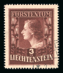 1951, 2 Fr. Fürst Franz Josef II und 3 Fr. Fürstin Gina