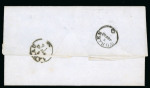 1855-1862, kleines Lot mit 4 Strubelbriefen je in tadelloser Prachterhaltung