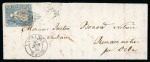 1855-1862, kleines Lot mit 4 Strubelbriefen je in tadelloser Prachterhaltung