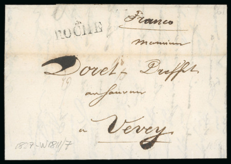 Kanton Waadt, 2 Faltbriefe von Roche nach Vevey