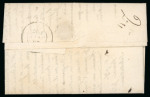 Kanton Genf, 2 Faltbriefe von Carourge, der erste 1826
