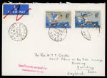 1967–80 Group of ten covers illustrating a variety of interesting postal usages and auxiliary markings, including the scarce linear "TOO LATE" handstamp, Returned Letter Office blue sealing tape, Registered Mail bag tag,