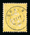 1862-1878, Zwergstempel, kleine Zusammenstellung von 5 Marken