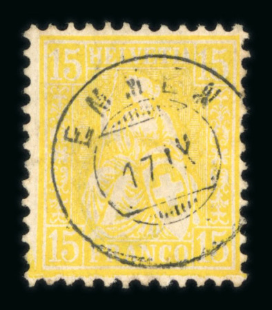 1862-1878, Zwergstempel, kleine Zusammenstellung von 5 Marken