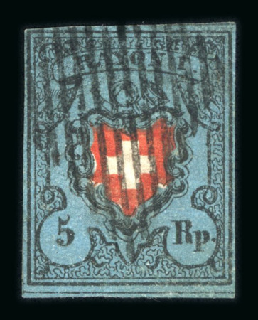 1850, Rayon I dunkelblau ohne Kreuzeinfassung