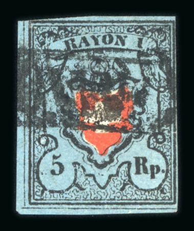 1850, Rayon I dunkelblau ohne Kreuzeinfassung