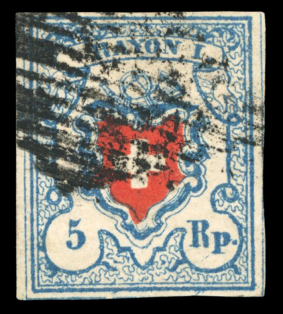 1850-52, kleiner Posten mit 10 besseren Rayonmarken