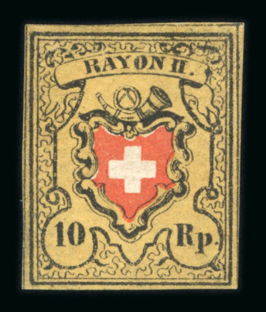 1850, Rayon II, in der seltenen Nuance Mitteltabak