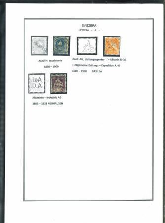 1880-1936, PERFINS umfangreiche Sammlung von über 170 Marken
