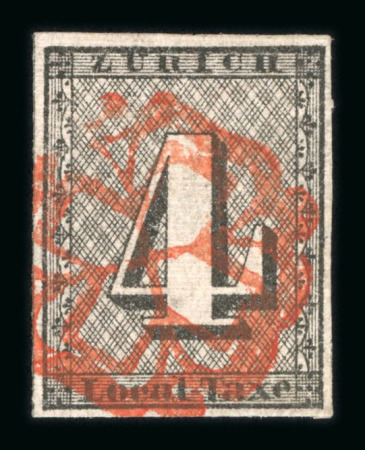 1846, Zürich 4, allseits breitrandiges Prachtstück