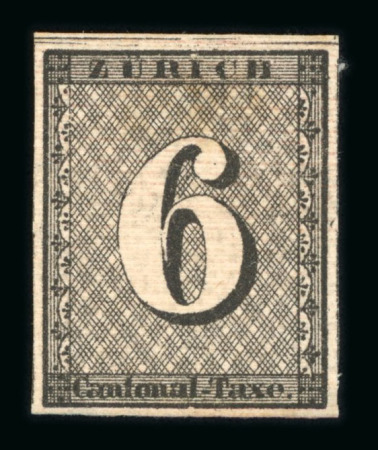 1846, Zürich 6, ungebraucht mit vollem Originalgummi und Falzrest