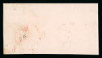 1847, grosser Adler gelbgrün, auf Briefstück