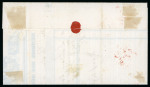 1850, Waadt 4, auf Ortsfaltbrief von Genf