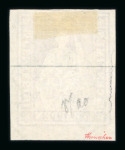 1856, 15 Rp. rot, 1. Berner Druckperiode, mit breiter unterer rechter Bogenecke