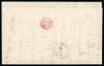 1855, 5 Rp. braun, 2. Berner Druckperiode, auf Faltbrief