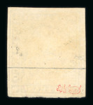 1860, 1 Fr. grau, 2. Berner Druckperiode, mit linker oberer Bogenecke