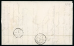 1861, 10 Rp. blau, 4. Berner Druckperiode auf Faltbrief von Bellelay