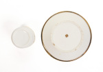 GEORGE FALKENBERG Tasse et Soucoupe en Vermeil et Porcelaine